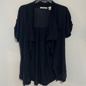 AUTUMN Cashmere Black Short Sleeve Cardigan Size XS EUC